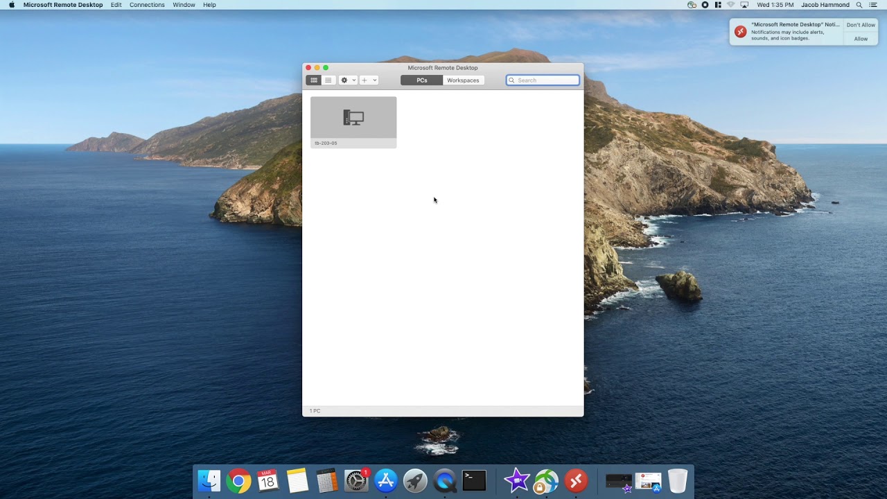 Remote access mac from windows